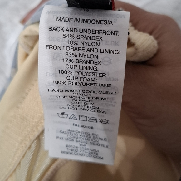 Kirkland by Miraclesuit Women's Size 16 Swimsuit Black White Polka Dot One Piece - Picture 5 of 10